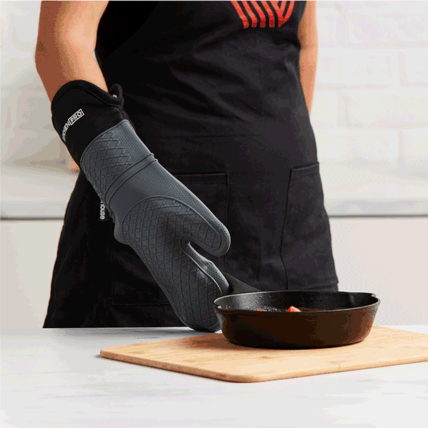 Kitchen Pro Oslo Oven Glove Grey Kitchen Warehouse